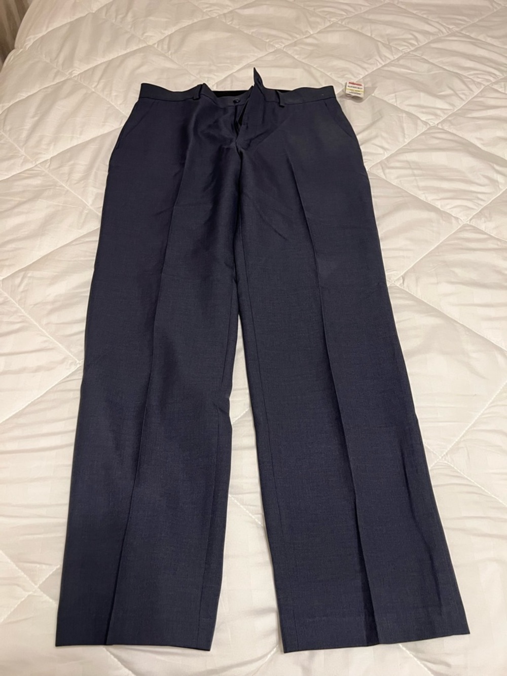 Alfani Men's Dark Navy Dress Pants - Pleated Front